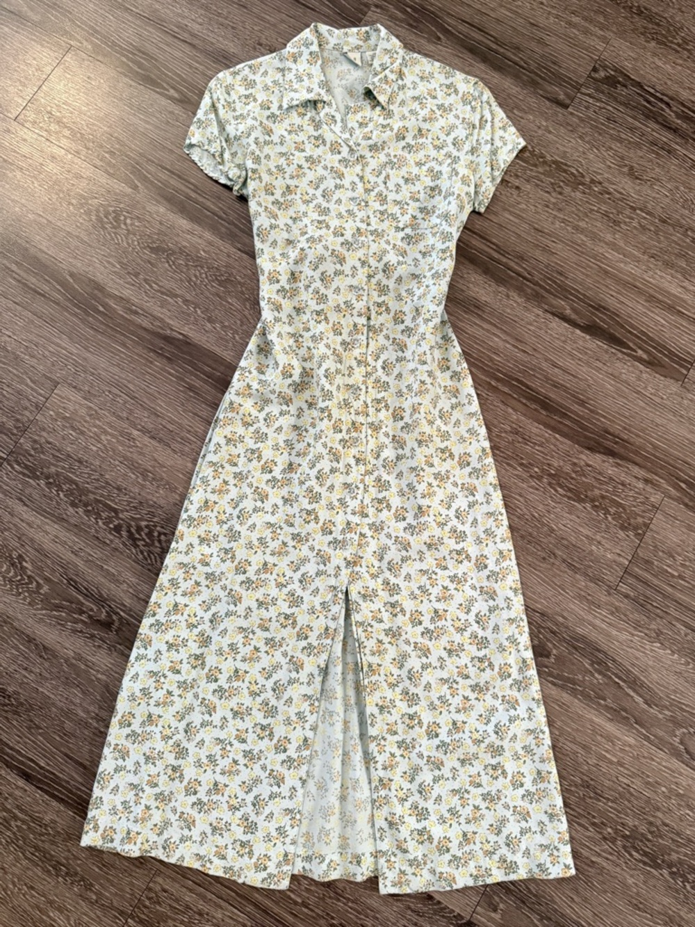 Gap Vintage Floral Button Up Maxi Dress